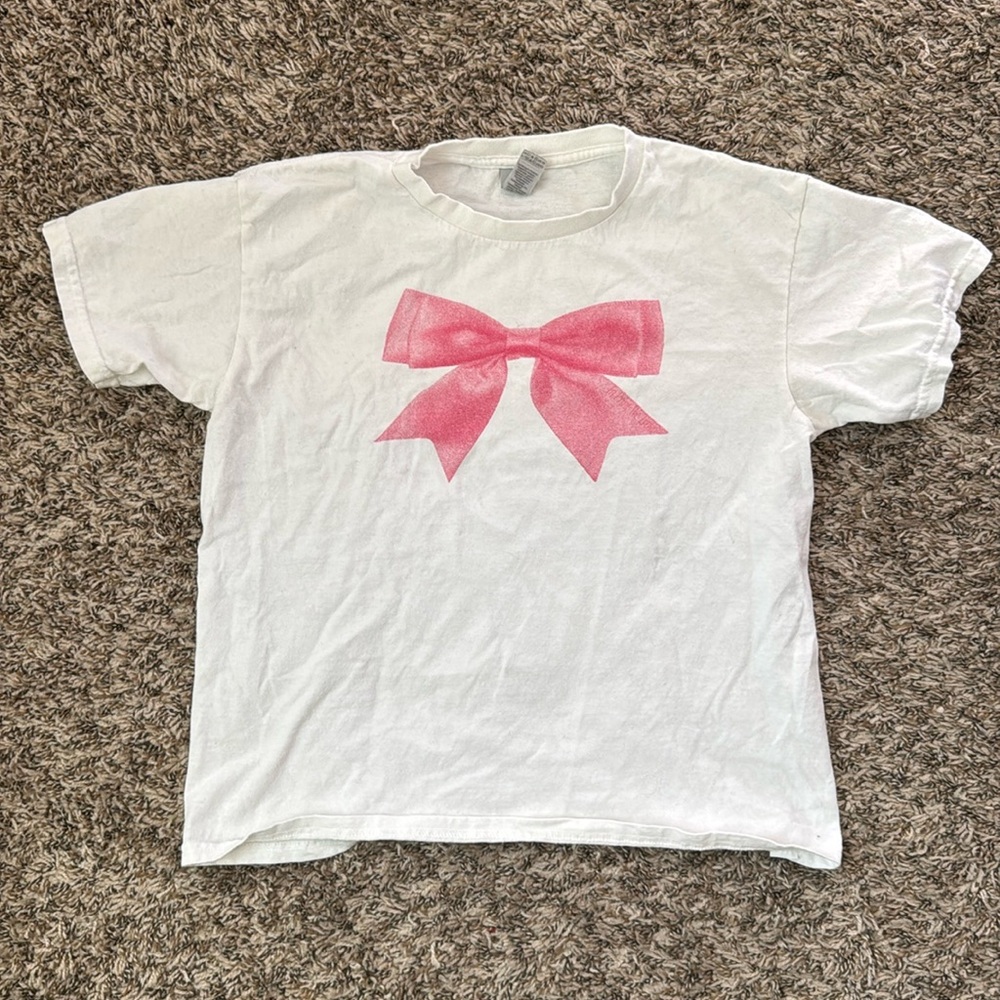 In print we trust bow t-shirt
